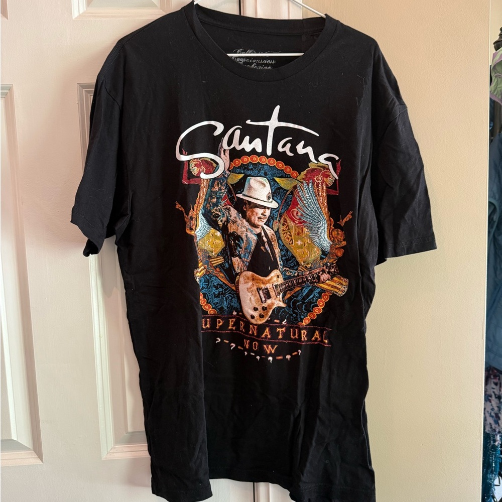 VINTAGE Carlos Santana Black Graphic T-Shirt